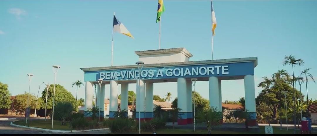 Foto da entrada da cidade - Bem-vindos a Goianorte