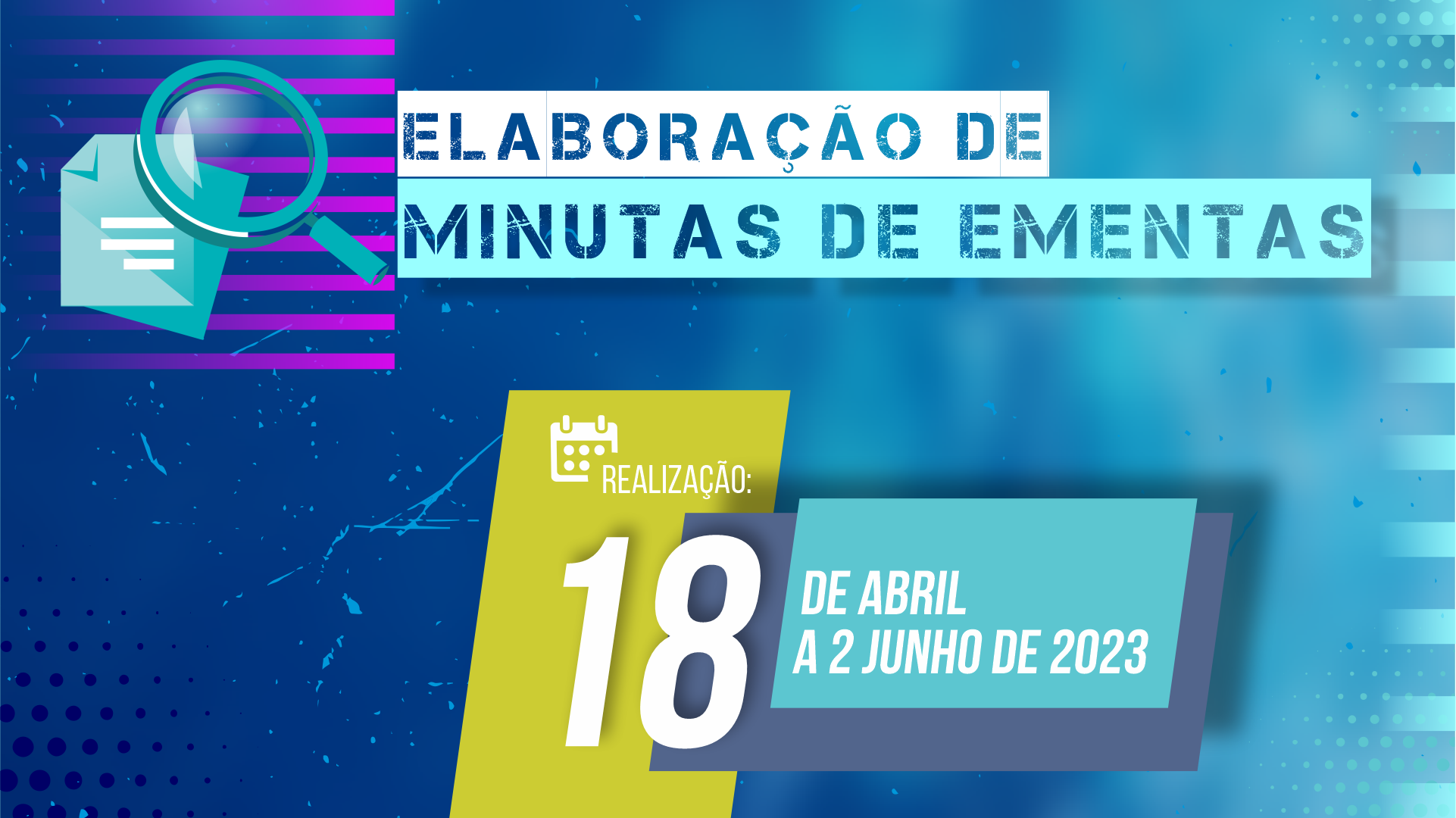 card informativo com a data do evento