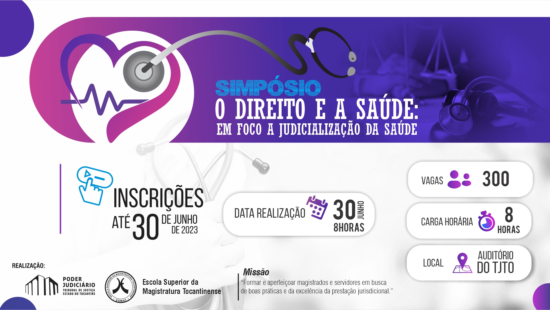 Card com informações do evento