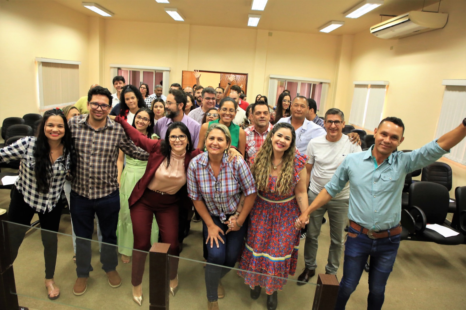 servidores da comarca de dianópolis celebram o encerramento das atividades do Projeto de Atenção à Saúde
