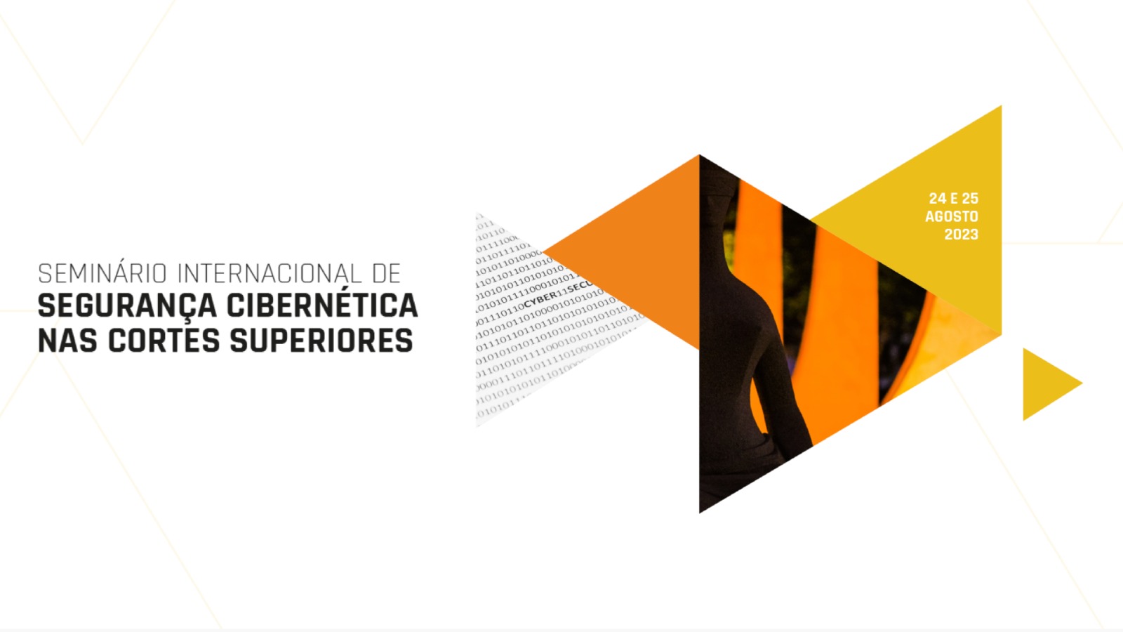 arte nas cores branco, amarelo, laranja e marrom
