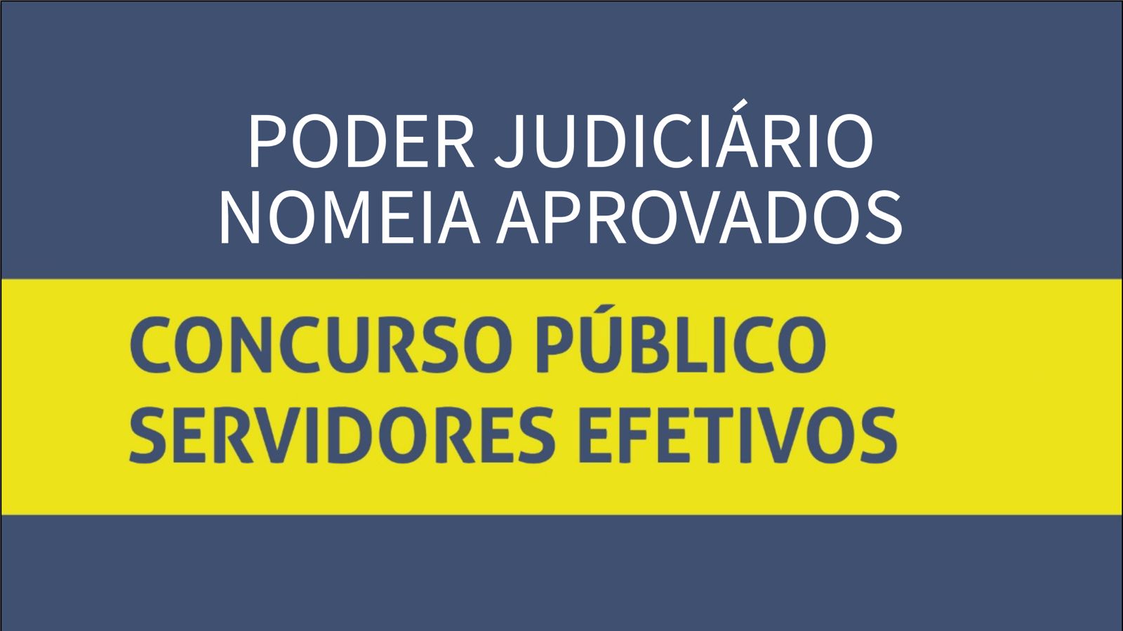 Imagem azul e amarela com informações sobre o concurso do TJTO