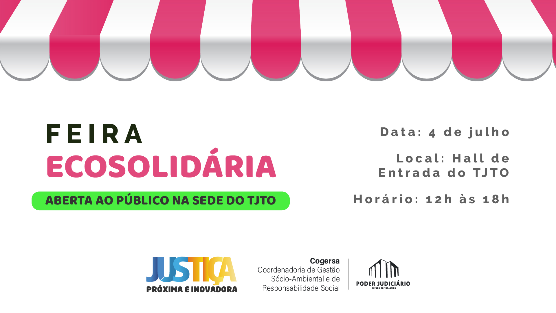 Fotografia colorida que mostra mulheres grisalhas vendo artesanato da Feira Ecosolidária