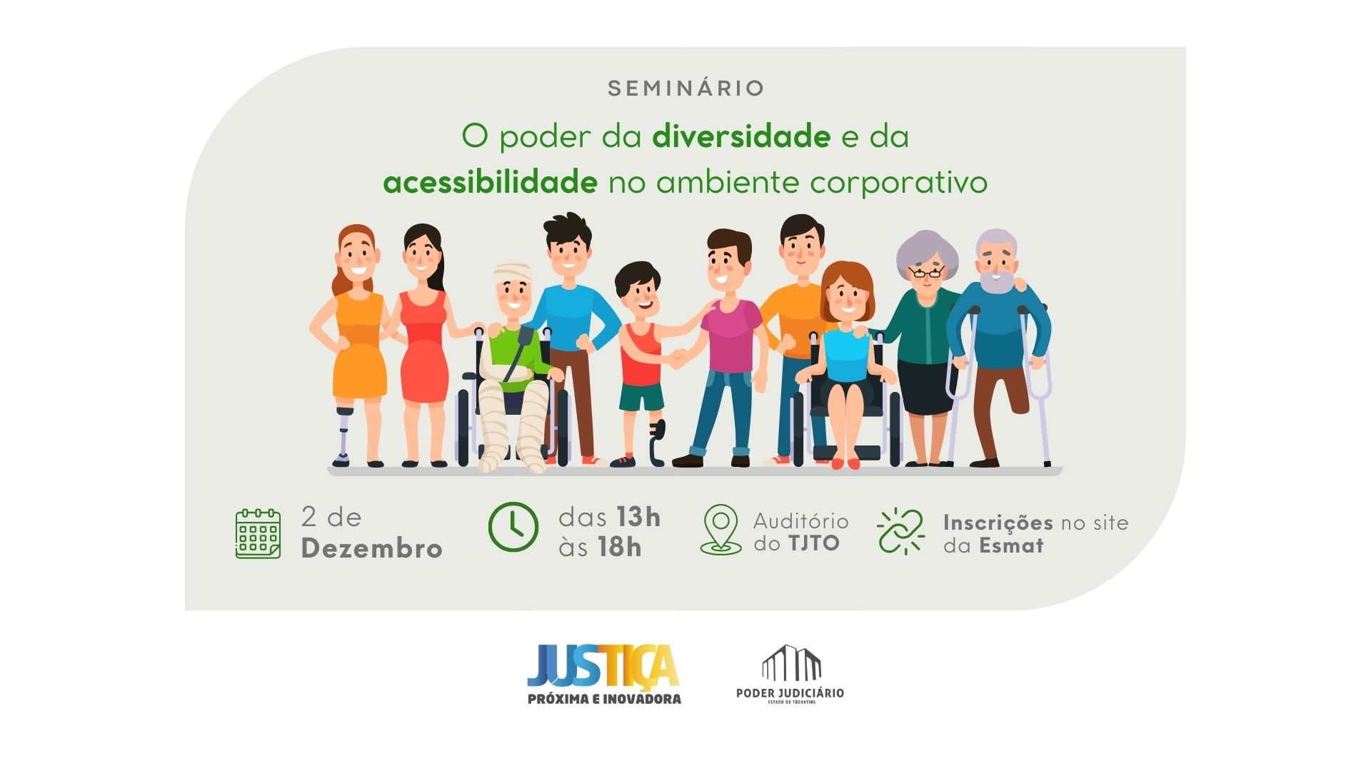 Imagem colorida com diversas pessoas em formato de animação