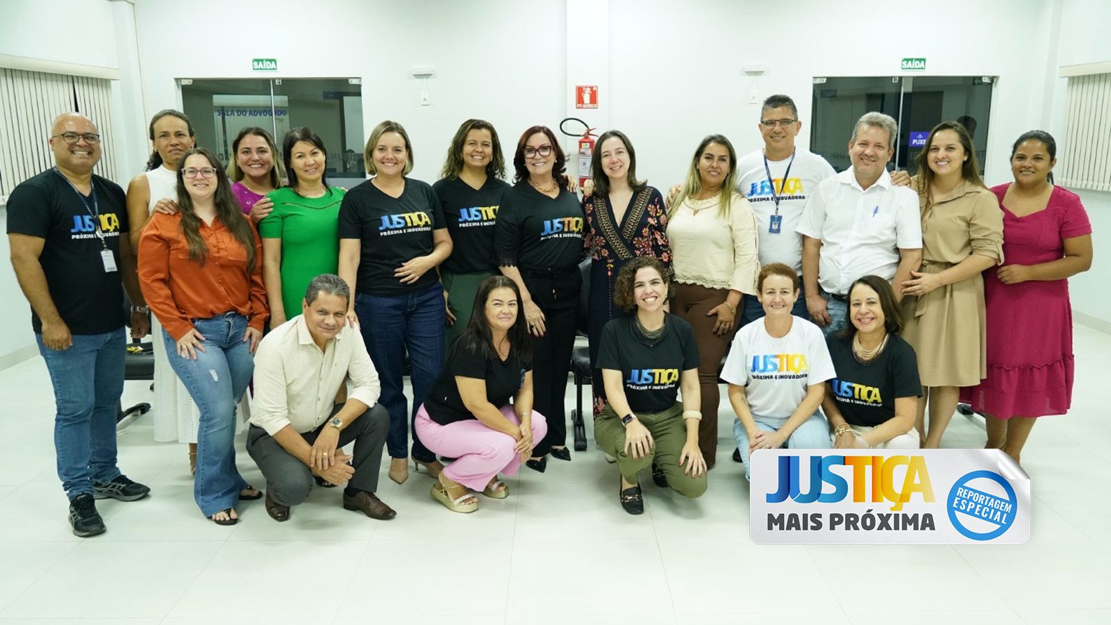 Comitiva do Justiça Mais Próxima com servidores da Comarca de Palmeirópolis