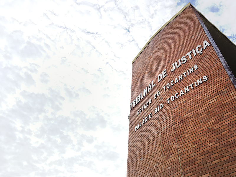 Faixada da sede do Tribunal de Justiça