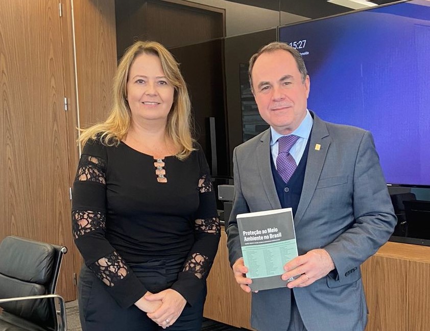 Desembargador Marcos Villas Boas durante visita técnica em São Paulo no Instituto “O Direito por um Planeta Verde”