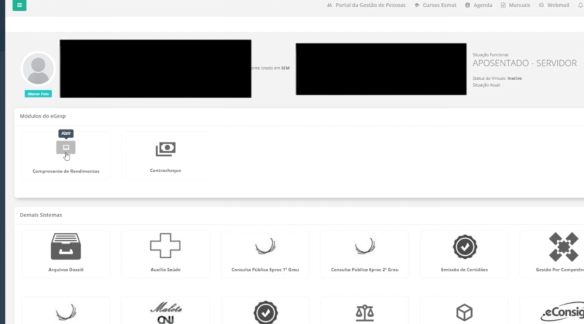 Ícone do comprovante de rendimentos